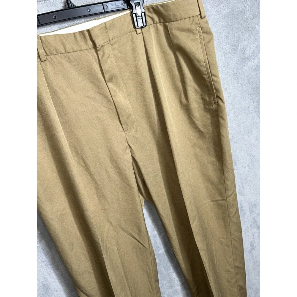 VTG Polo Ralph Lauren  Dress Pants 38x32 Double Pleated Cuffed 100% Poly EUC